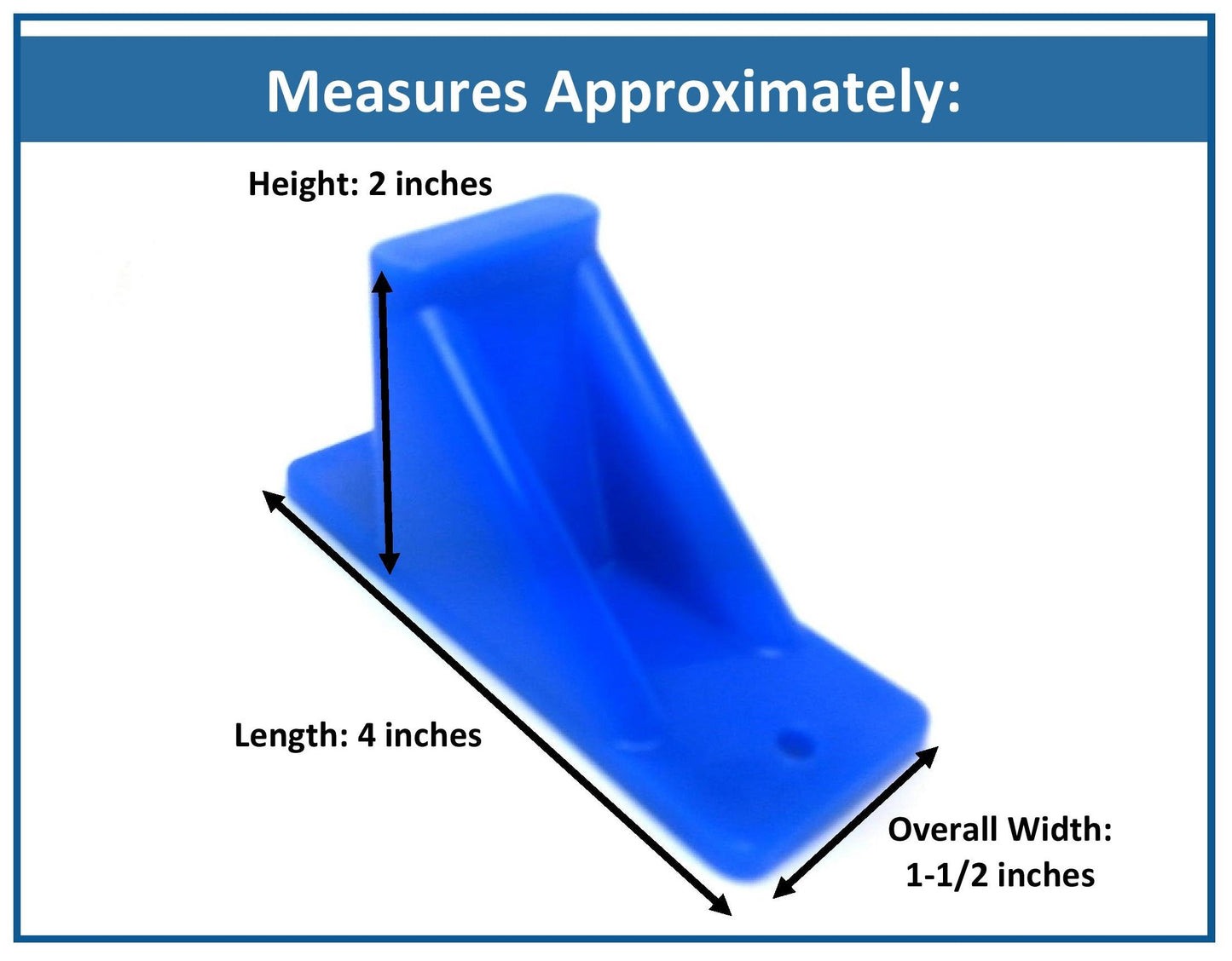 Plastic Blue Mini Roof Snow and Ice Guard -Multi-Quantity Pack