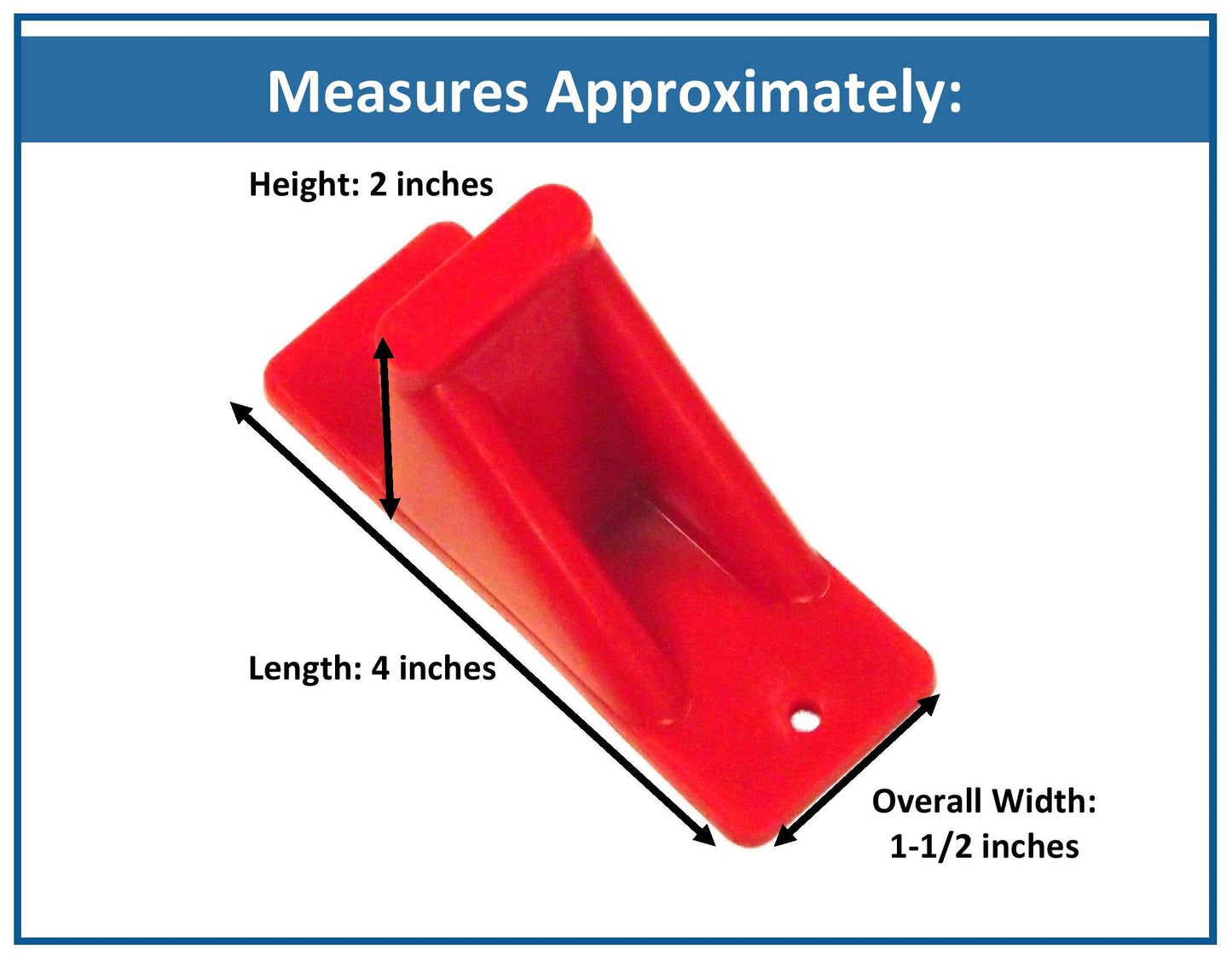 Plastic Red Mini Roof Snow and Ice Guard -Multi-Quantity Pack