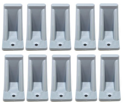 Light Grey Plastic Mini Roof Snow and Ice Guard - Multi-Quantity Pack