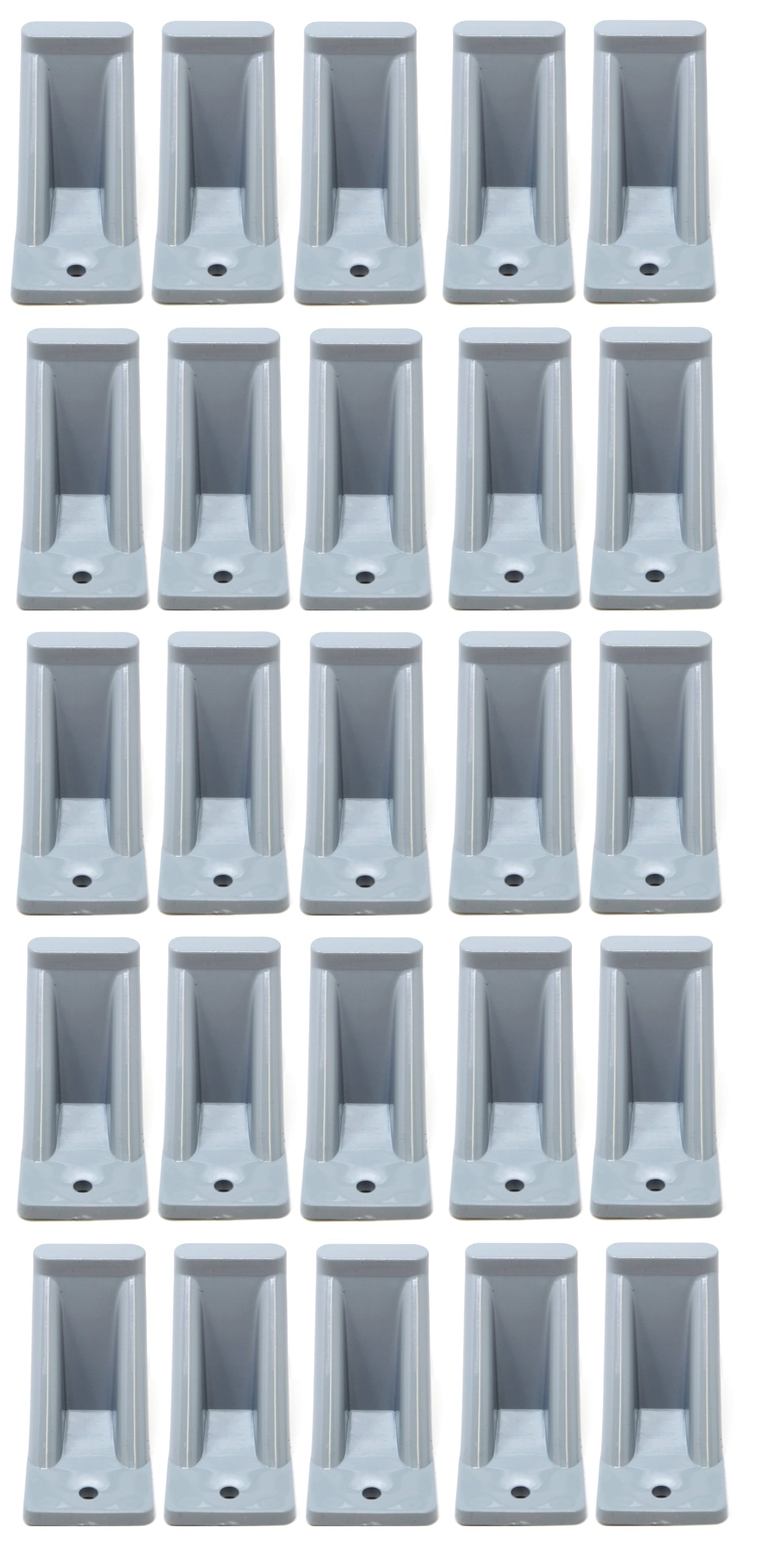 Light Grey Plastic Mini Roof Snow and Ice Guard - Multi-Quantity Pack