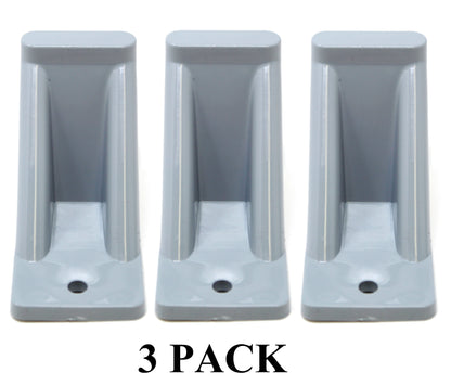 Light Grey Plastic Mini Roof Snow and Ice Guard - Multi-Quantity Pack