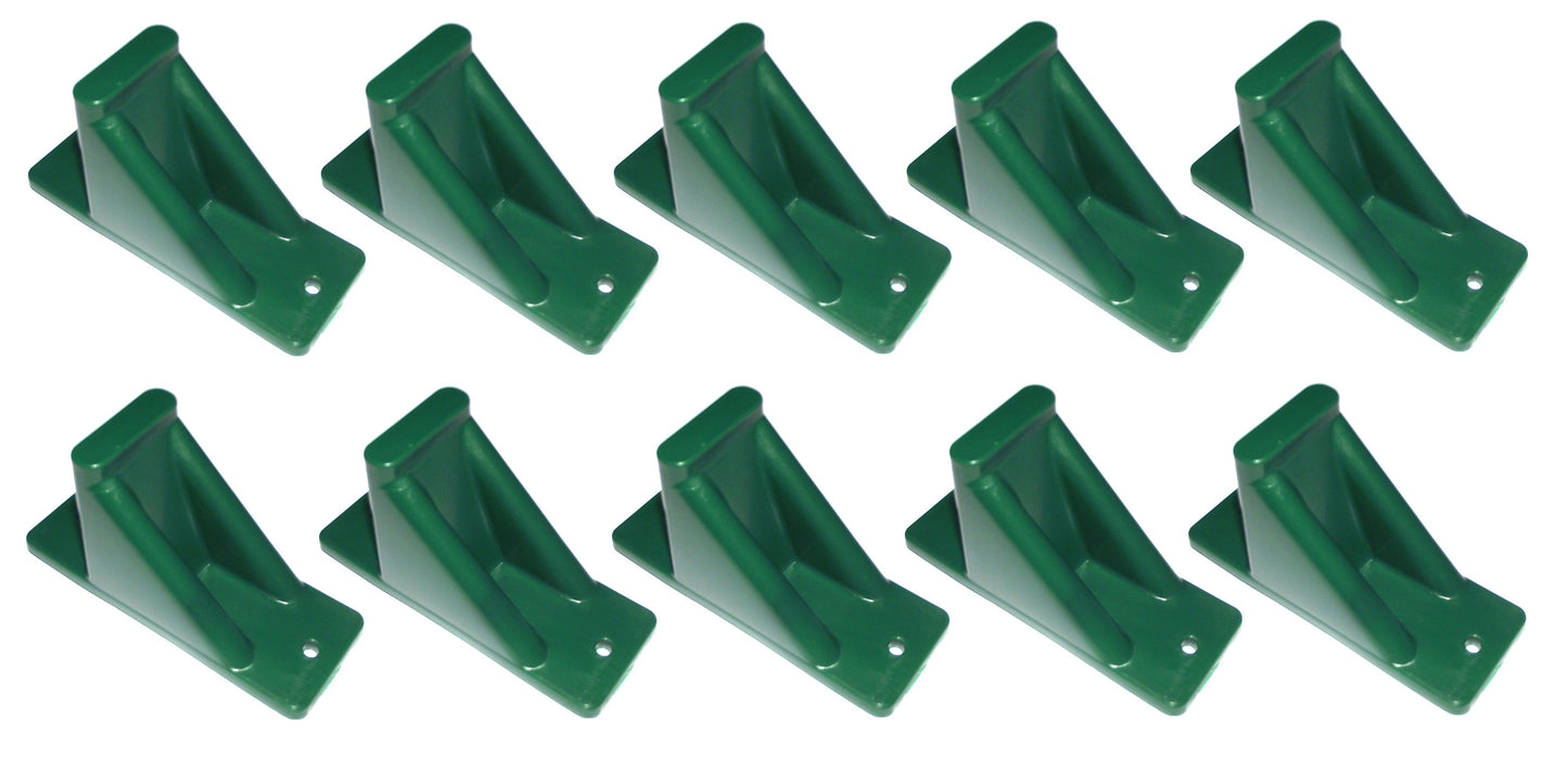 Green Plastic Mini Roof Snow and Ice Guard - Multi-Quantity Pack