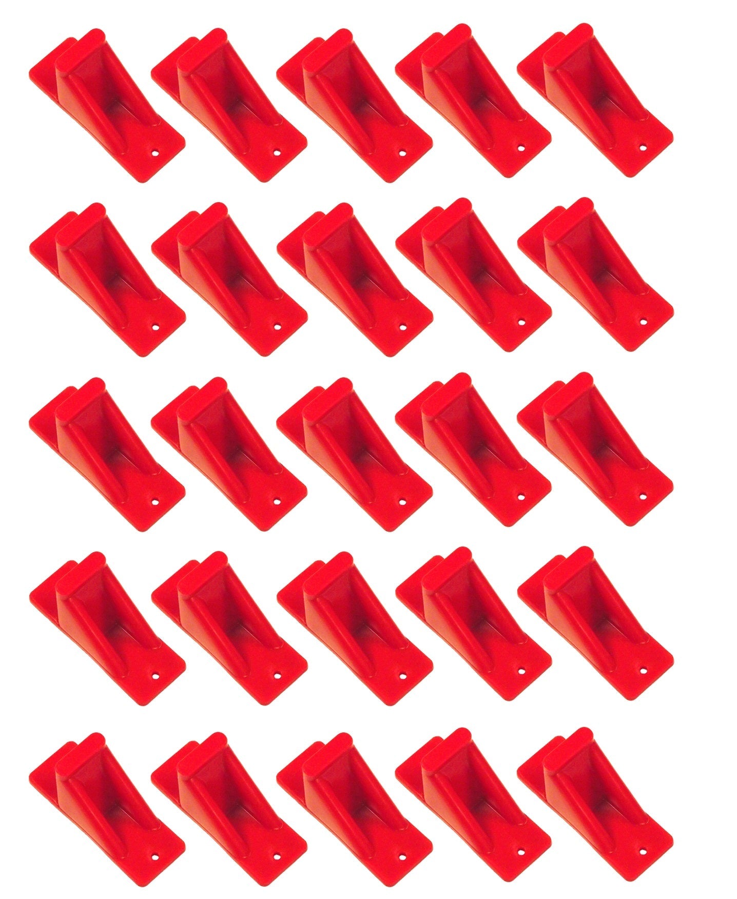 Plastic Red Mini Roof Snow and Ice Guard -Multi-Quantity Pack