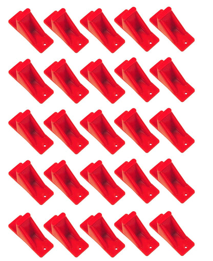 Plastic Red Mini Roof Snow and Ice Guard -Multi-Quantity Pack