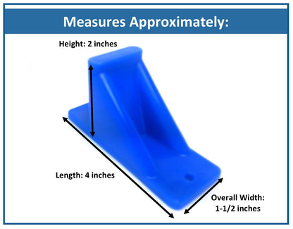 Plastic Blue Mini Roof Snow and Ice Guard -Multi-Quantity Pack