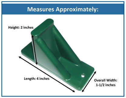 Green Plastic Mini Roof Snow and Ice Guard - Multi-Quantity Pack