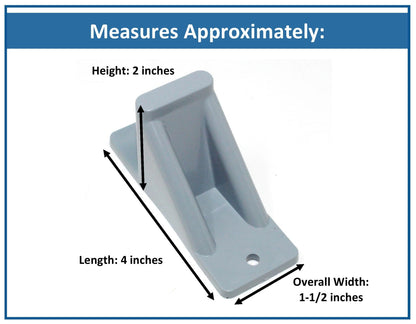Light Grey Plastic Mini Roof Snow and Ice Guard - Multi-Quantity Pack